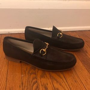 Gucci 1953 Roos Dark Brown Suede Loafer